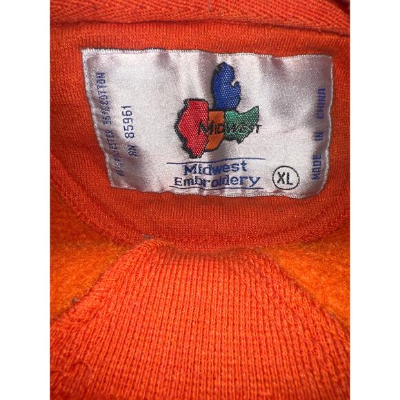 Vintage Cleveland Browns Football embroidered orange crewneck sweatshirt men XL - Picture 5 of 7